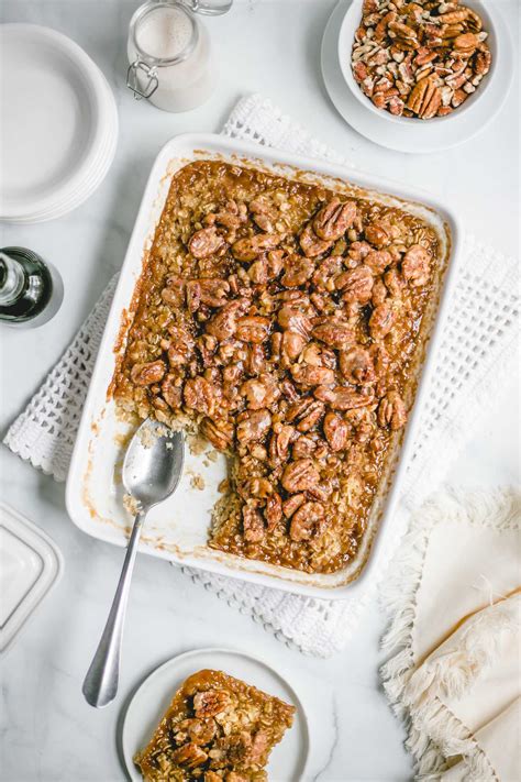 Pecan Pie Baked Oatmeal Andie Mitchell