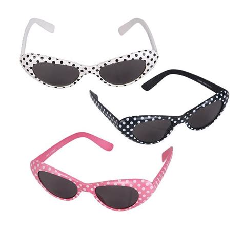 Retro Polka Dot Cat Eye Sunglasses