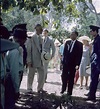 Sir Henry Abel Smith arriving for the centenary celebrations, Cardwell ...