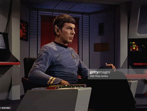 American Actor Leonard Nimoy Appears As Mr Spock In A Scene From