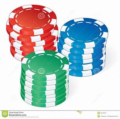 Poker Chips Vector Royalty Stacks Dreamstime