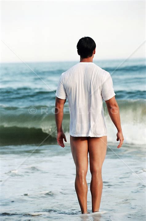 Half Dressed Man Naked From The Waist Down At The Beach Rob Lang Images Licensing And Commissions