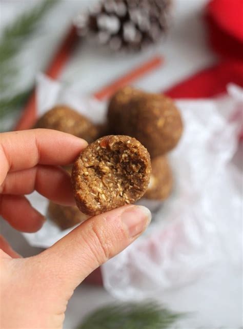 Gingerbread Energy Bites Healthy Gingerbread Balls Hummusapien