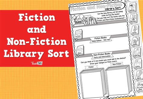Fiction And Non Fiction Library Sort Teacher Resources And Classroom