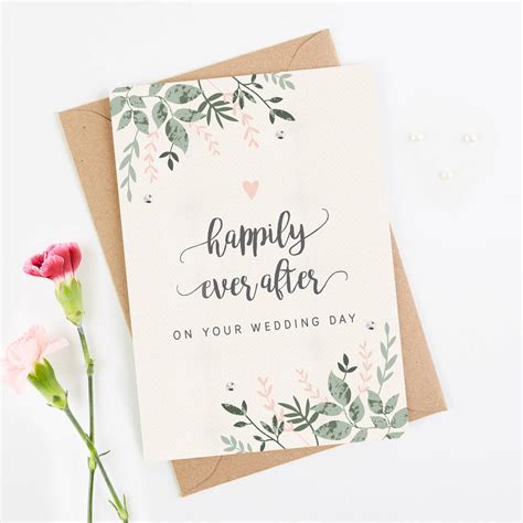 Love and marriage get better with. Wedding Card Botanical Blush By Norma&Dorothy ...