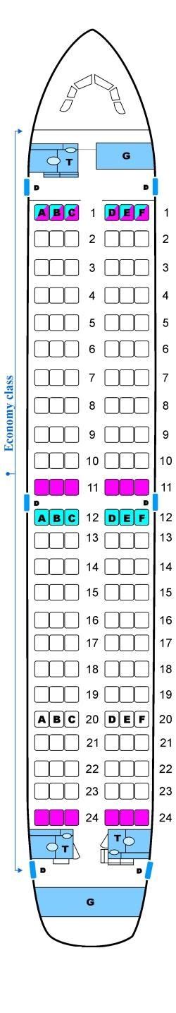 Seat Map Skyservice Airlines Airbus A319 Airbus Airlines Airplane Seat