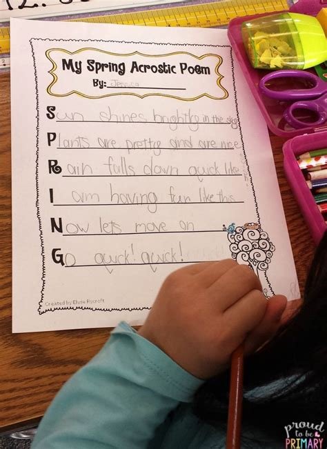 Spring Acrostic Poems to Beautify Your Classroom | Spring acrostic poem