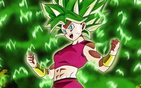 Download Wallpapers Kefla Dbs Green Lightings Dragon Ball Super Art