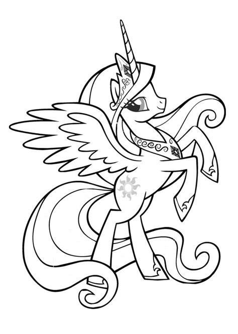 Ręcznie produkowana foremka do wykrawania ciastek z linii akcesoriów do pieczenia. Kolorowanka My Little Pony Celestia, bajkowe malowanki dla dziewczynek MiastoDzieci.pl