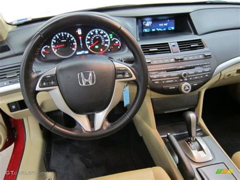 2009 Honda Accord Ex L V6 Coupe Ivory Dashboard Photo 41304292
