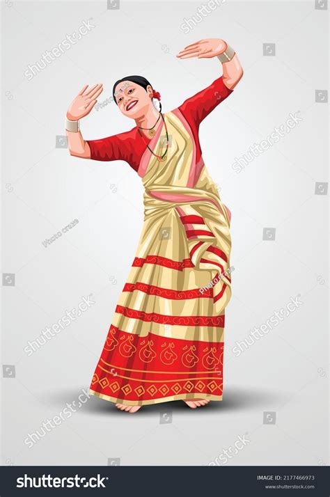 Assamese Girl Stock Vectors Images Vector Art Shutterstock