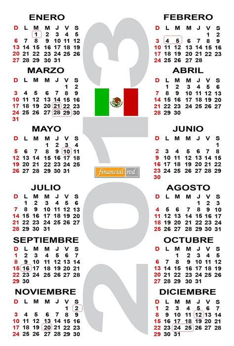 Calendario Laboral 2013 Mexico La Economia De Hoy