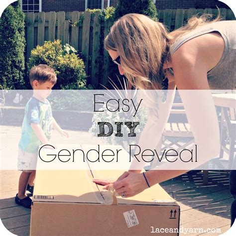 Diy Easy Gender Reveal Its A Lace And Yarn