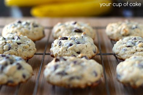 They were moist and good. Banana Chocolate Chip Oatmeal Cookies | Your Cup of Cake ...