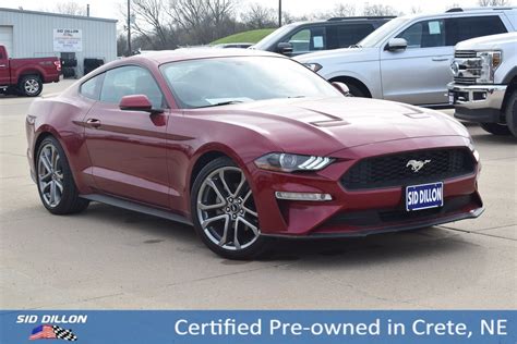Certified Pre Owned 2018 Ford Mustang Ecoboost Premium 2 Door Coupe In
