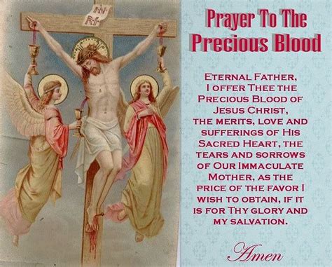 July A Month Devoted To The Precious Blood Of Jesus Novena To The