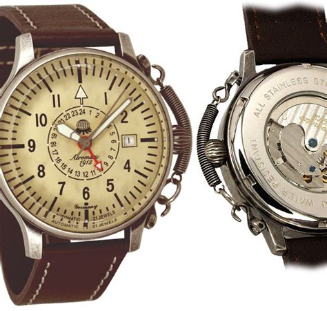 Dates sold, capacity, battery life, networks, size, price and more. Aeromatic A1387 Automatic Observer 24H Classic "Deutsche ...