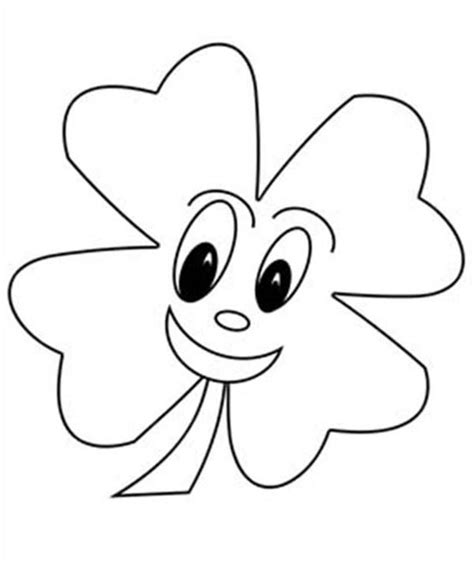 Download four leaf clover and use any clip art,coloring,png graphics in your website, document or presentation. Happy Four-Leaf Clover Coloring Page - NetArt