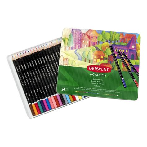 Derwent Academy Colour Pencils 24 Pack Hobbycraft