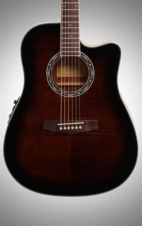 Looking for acoustic guitar beginner kits? Ibanez PF28ECE Acoustic-Electric Guitar, Dark Violin Sunburst