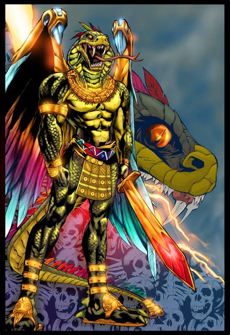 Quetzalcoatl Feathered Snake God Of Intelligence And Self