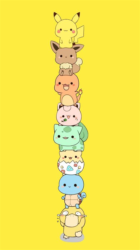 Cute Chibi Pokemon Phone Wallpaper