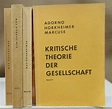Kritische Theorie der Gesellschaft. Band I - IV. Raubdrucke. by ...