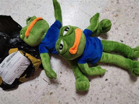 18 Pepe The Frog Sad Frog Plush 4chan Kekistan Meme Doll Shopee