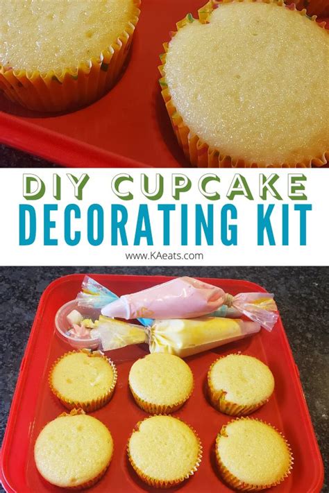 Decorating cakes, cookies and other desserts. DIY CUPCAKE DECORATING KIT - KA eats | gifts for kids ...