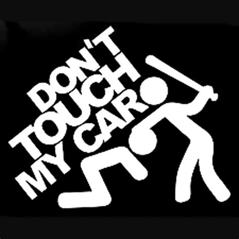 don t touch my car decal sticker gemdrip