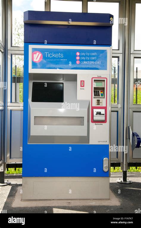 Rail Ticket Machine Uk Stock Photo Alamy