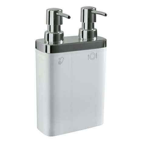 Kitchen Details Dual Pump Soap And Lotion Dispenser In White Walmart