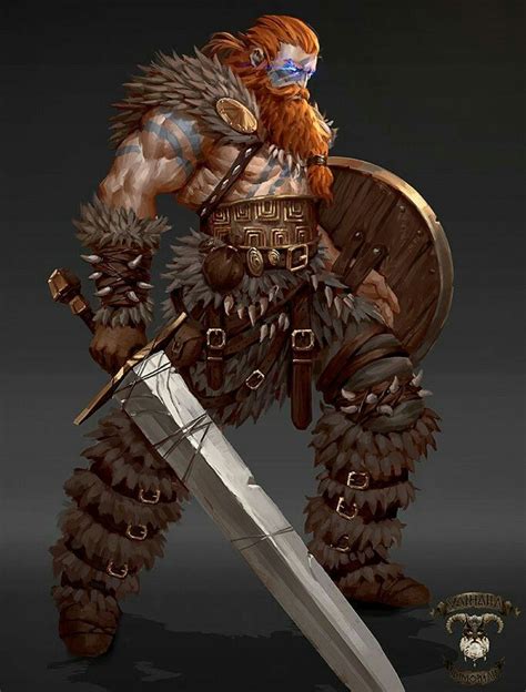Dagnar Barbarian Greatsword Viking Character Fantasy Character