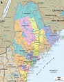 Detailed Political Map of Maine - Ezilon Maps