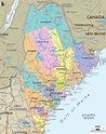 Detailed Map of Maine State USA - Ezilon Maps