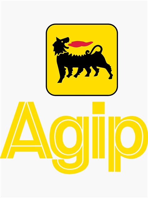 Agip Logo Sticker For Sale By BerylHanse421 Redbubble