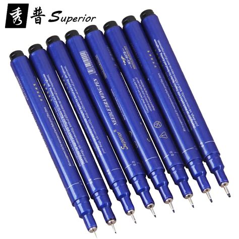 9pcs Superior Needle Pen Professional Drawing Marker Cartoon Design
