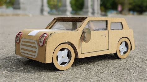 Diy How To Make Cardboard Car With Dc Motor Youtube