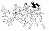 Superman Coloring Batman Wonder Justice Woman League Vs Drawing Superheroes Clipart Printable Netart Drawings Library Getdrawings sketch template