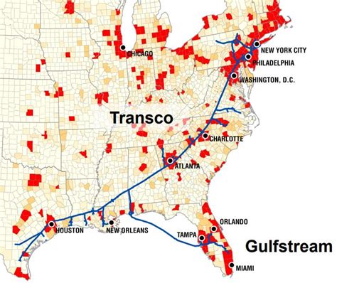 Transco Pipeline Sends Record Volumes Of Natgas To Eastern Seaboard And