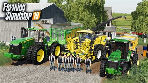 Fs19 Silage Chopping Hiring Subscribers To Come Join The Chopping