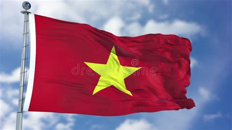 Schau dir unsere auswahl an vietnam flag an, um die tollsten einzigartigen oder spezialgefertigten handgemachten stücke aus unseren shops für haus & wohnen zu finden. Vietnam-Flagge In Einem Blauen Himmel Stockbild - Bild von ...