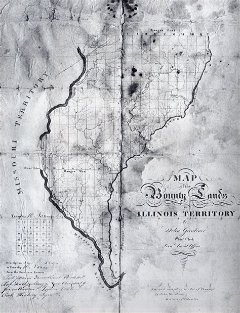 Historical Society Of Quincy And Adams County Map Of The Bounty Lands