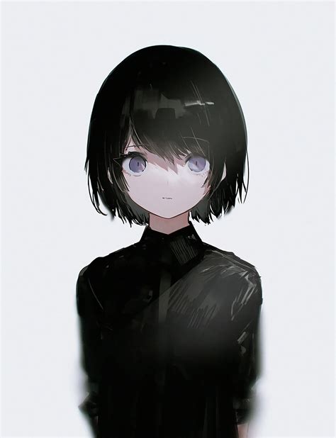 See more ideas about anime, aesthetic anime, anime wallpaper. looking at viewer, purple eyes, vertical, black hair, Black clothes, black clothing, anime ...