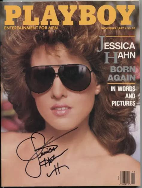 JESSICA HAHN AUTOGRAPHED Playboy Magazine November 1987 W COA CRP5 48