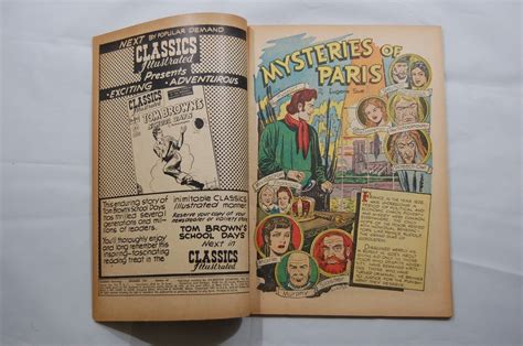 classics illustrated comics 44 mysteries of paris hrn 44 1947 fn fn ebay