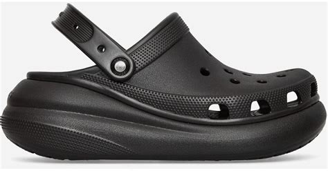 Crocs™ Classic Crush Clogs In Black For Men Lyst Uk