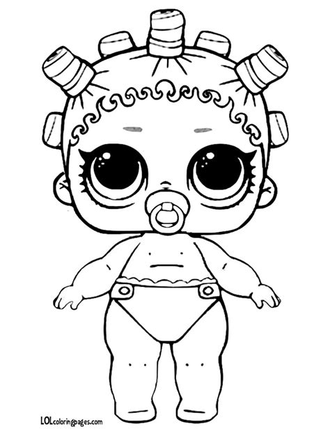 Lol little sister coloring pages. LOL LIL Sisters coloring page - print free download