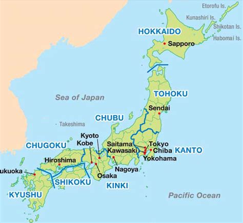 The regions are not official administrative units, but have been traditionally used as the regional division of japan in a number of contexts. Japan - Maps