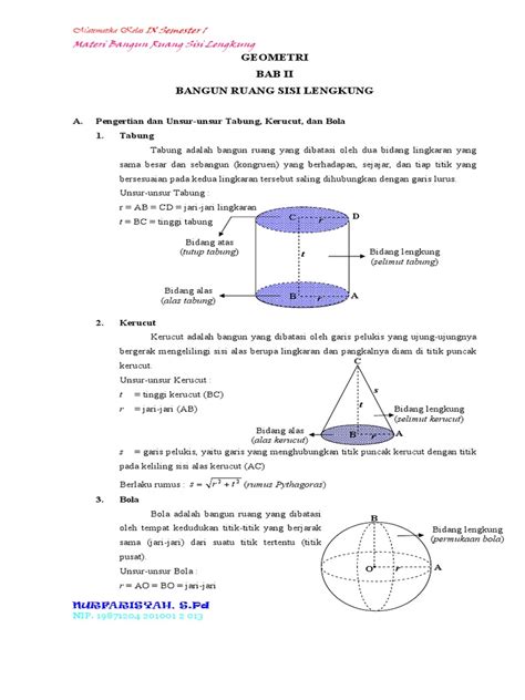 Contoh soal perhatikan gambar berikut! 23++ Contoh Soal Bangun Ruang Sisi Lengkung Tabung Kerucut ...